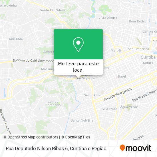 Rua Deputado Nilson Ribas 6 mapa