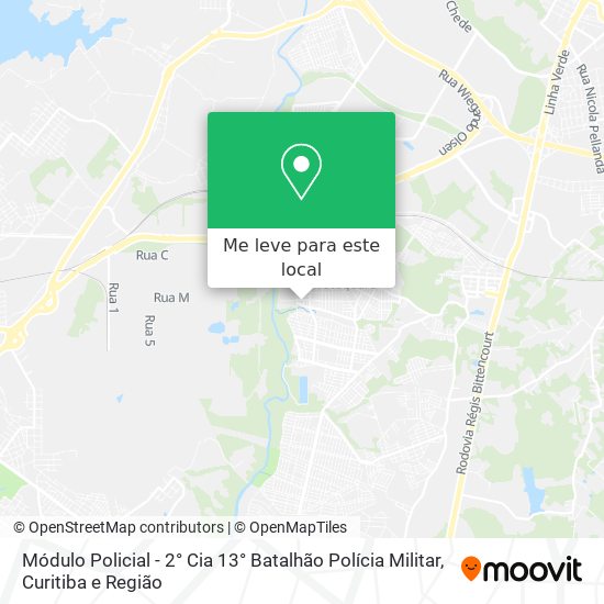 Módulo Policial - 2° Cia  13° Batalhão Polícia Militar mapa
