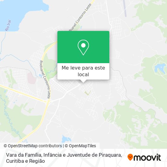 Vara da Família, Infância e Juventude de Piraquara mapa