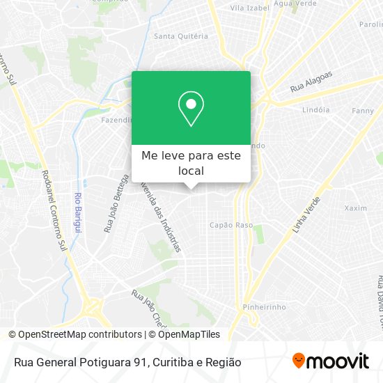 Rua General Potiguara 91 mapa