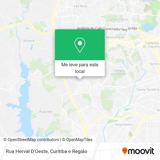 Rua Herval D'Oeste mapa