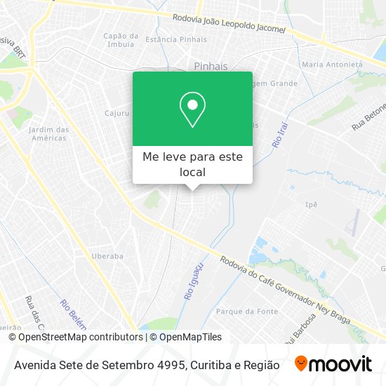 Avenida Sete de Setembro 4995 mapa