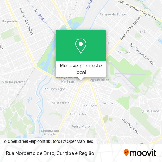 Rua Norberto de Brito mapa