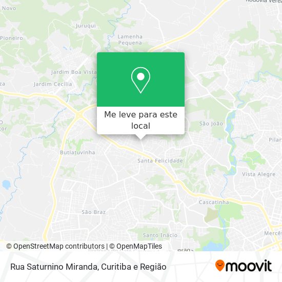 Rua Saturnino Miranda mapa