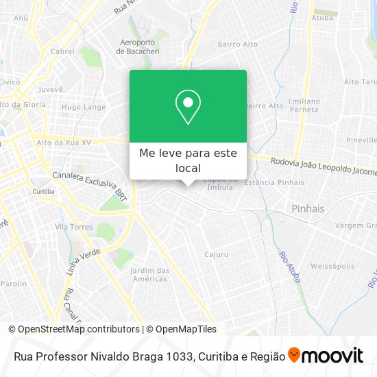 Rua Professor Nivaldo Braga 1033 mapa