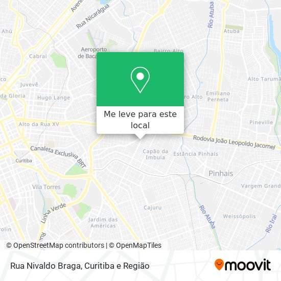 Rua Nivaldo Braga mapa