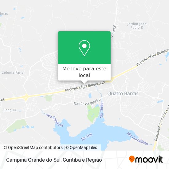 Campina Grande do Sul mapa