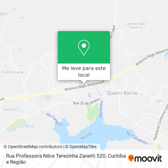 Rua Professora Nilce Terezinha Zanetti 520 mapa