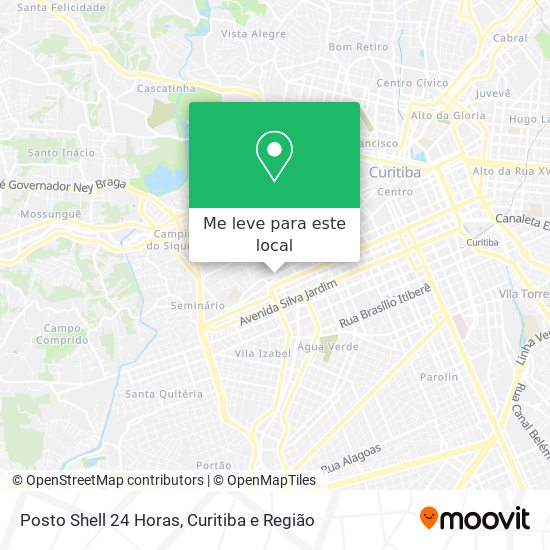Posto Shell 24 Horas mapa