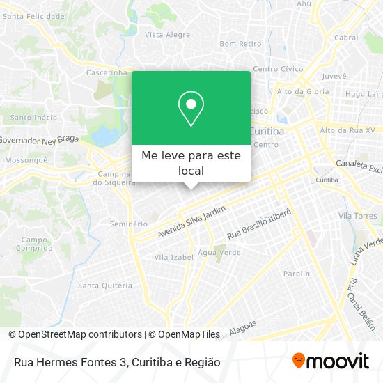 Rua Hermes Fontes 3 mapa