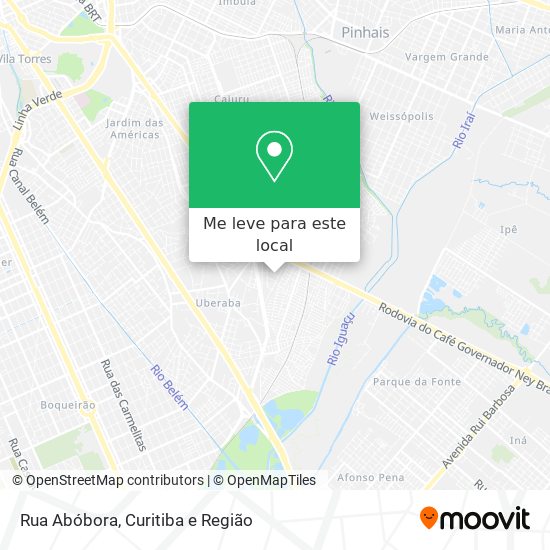 Rua Abóbora mapa