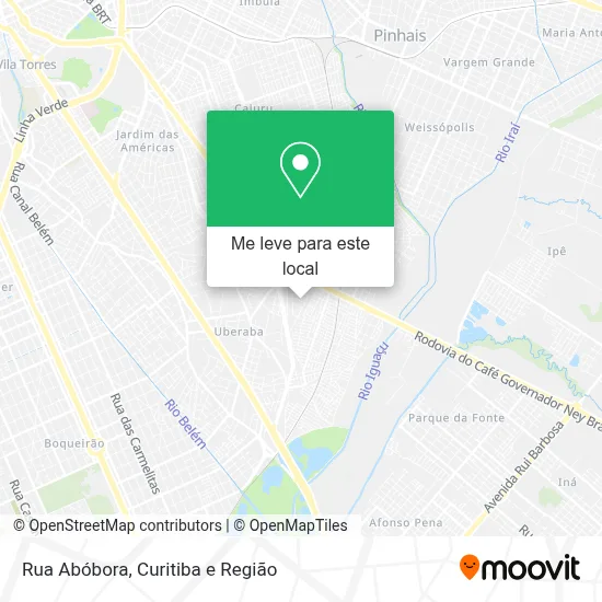 Rua Abóbora mapa