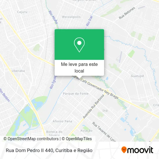 Rua Dom Pedro II 440 mapa