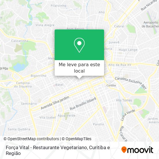 Força Vital - Restaurante Vegetariano mapa