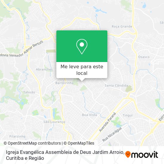 Igreja Evangélica Assembleia de Deus Jardim Arroio mapa
