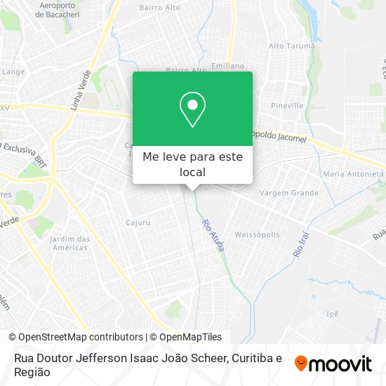 Rua Doutor Jefferson Isaac João Scheer mapa