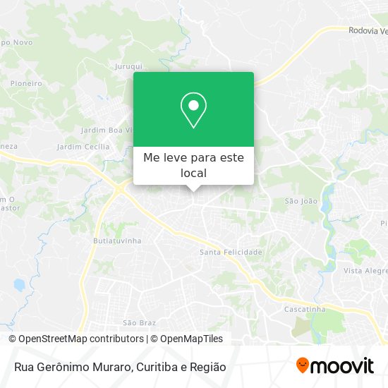 Rua Gerônimo Muraro mapa
