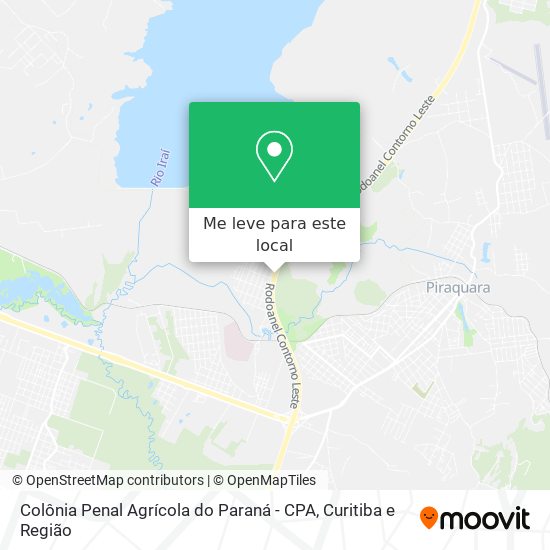 Colônia Penal Agrícola do Paraná - CPA mapa