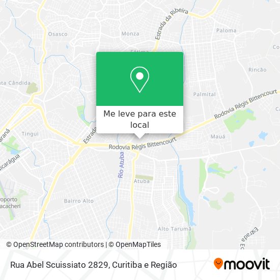 Rua Abel Scuissiato 2829 mapa
