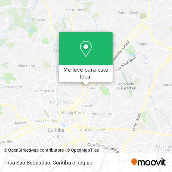 Rua São Sebastião mapa