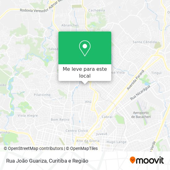 Rua João Guariza mapa
