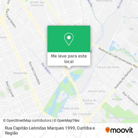 Rua Capitão Leônidas Marques 1999 mapa
