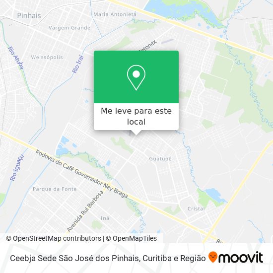Ceebja Sede São José dos Pinhais mapa