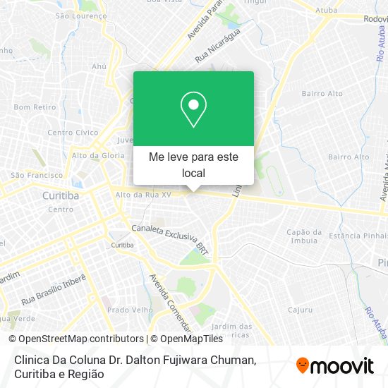 Clinica Da Coluna Dr. Dalton Fujiwara Chuman mapa