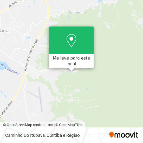 Caminho Do Itupava mapa