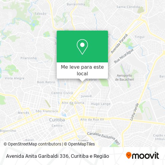 Avenida Anita Garibaldi 336 mapa