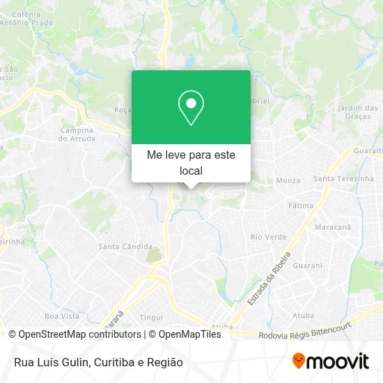 Rua Luís Gulin mapa