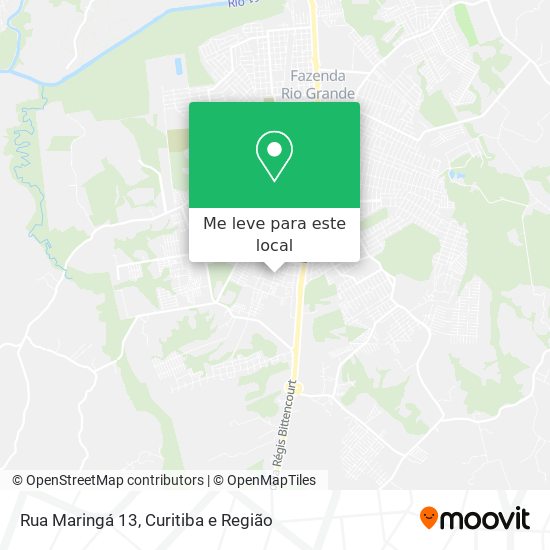 Rua Maringá 13 mapa