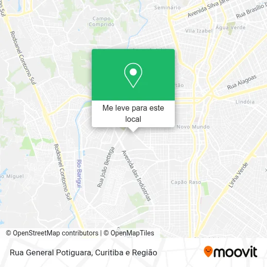 Rua General Potiguara mapa