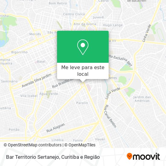 Bar Territorio Sertanejo mapa