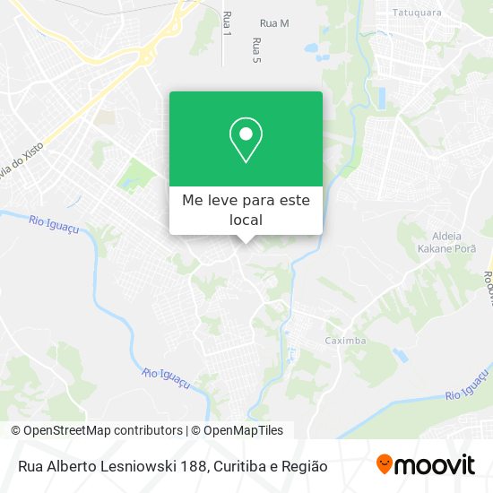 Rua Alberto Lesniowski 188 mapa