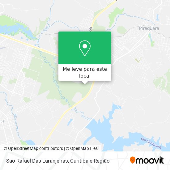 Sao Rafael Das Laranjeiras mapa