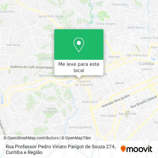 Rua Professor Pedro Viriato Parigot de Souza 274 mapa