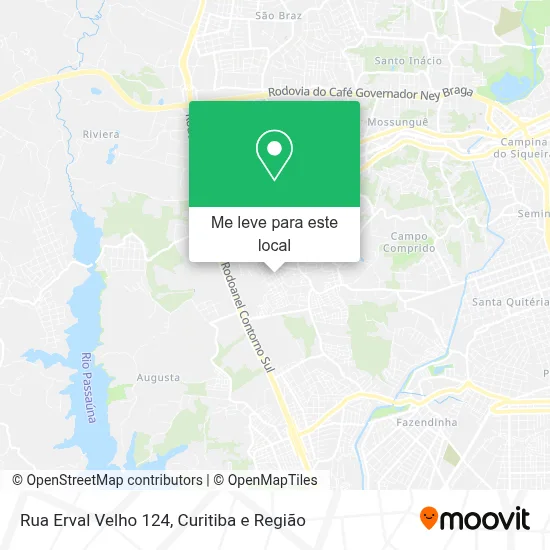 Rua Erval Velho 124 mapa