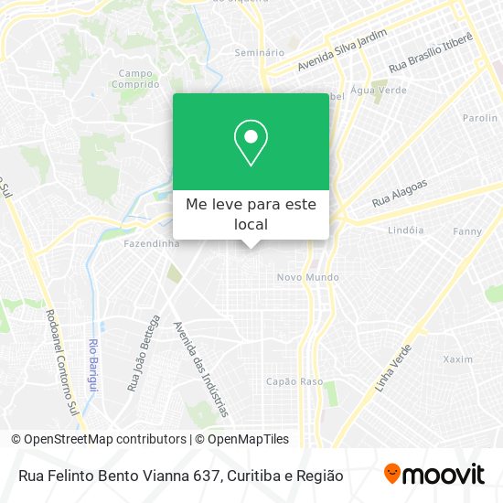 Rua Felinto Bento Vianna 637 mapa