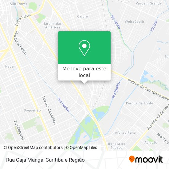 Rua Caja Manga mapa