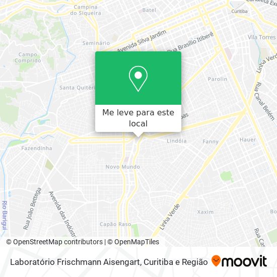 Laboratório Frischmann Aisengart mapa