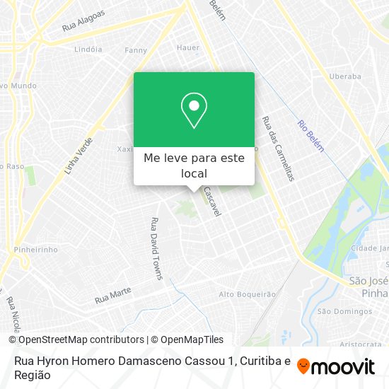 Rua Hyron Homero Damasceno Cassou 1 mapa