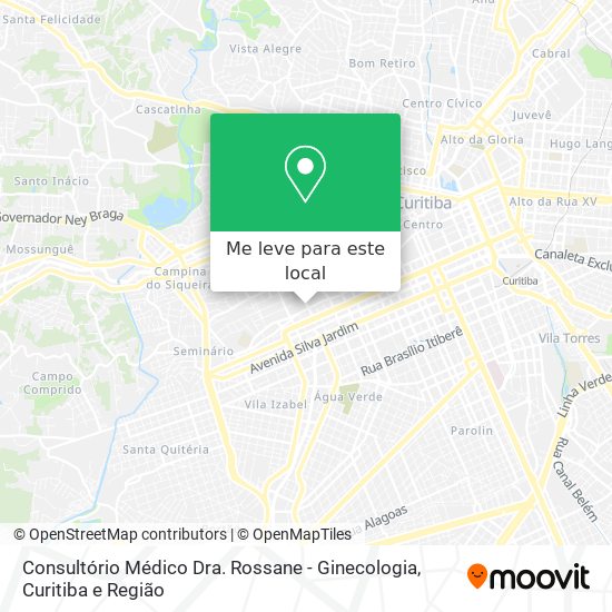 Consultório Médico Dra. Rossane - Ginecologia mapa