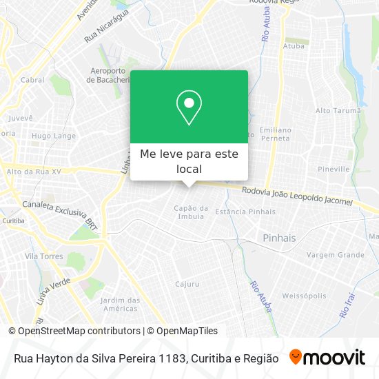 Rua Hayton da Silva Pereira 1183 mapa