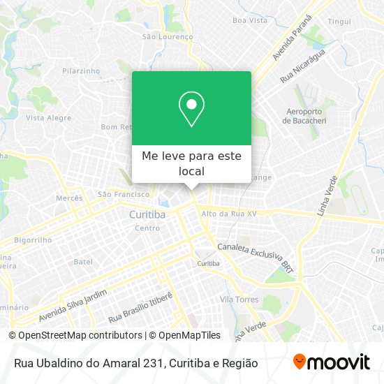 Rua Ubaldino do Amaral 231 mapa