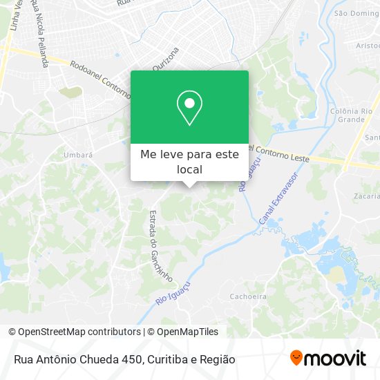 Rua Antônio Chueda 450 mapa
