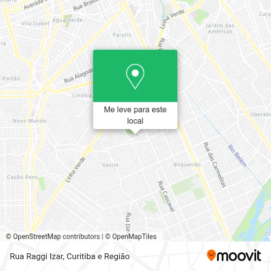 Rua Raggi Izar mapa