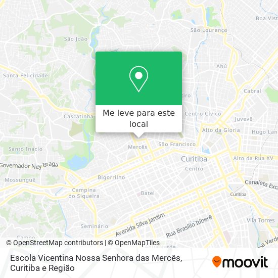 Escola Vicentina Nossa Senhora das Mercês mapa