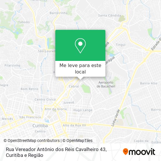 Rua Vereador Antônio dos Réis Cavalheiro 43 mapa