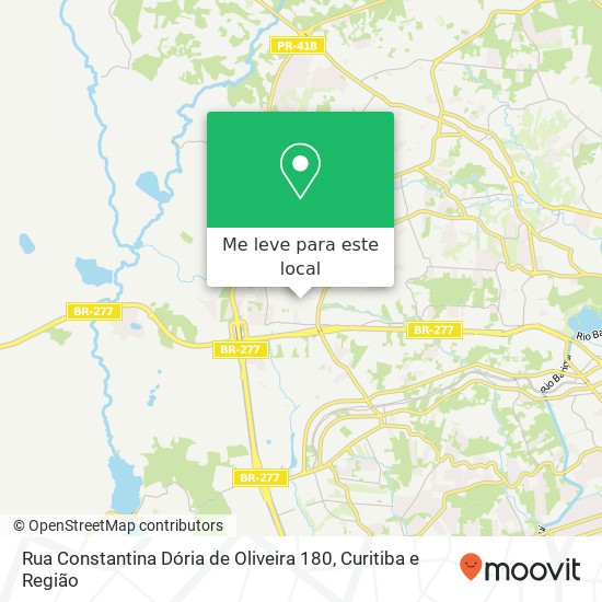 Rua Constantina Dória de Oliveira 180 mapa